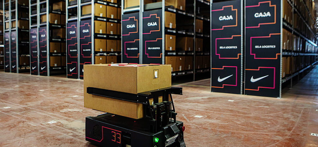 LUCI-Caja robotic automation at Nike Israel, Sela Logistics 3PL